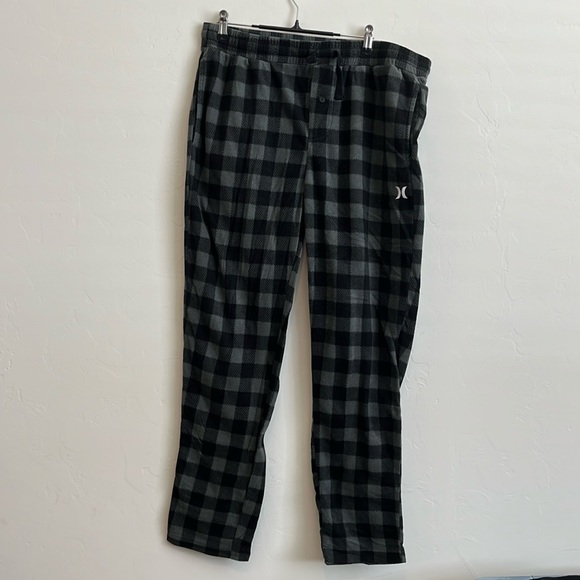 Hurley Other - Hurley black and grey plaid pajama pants